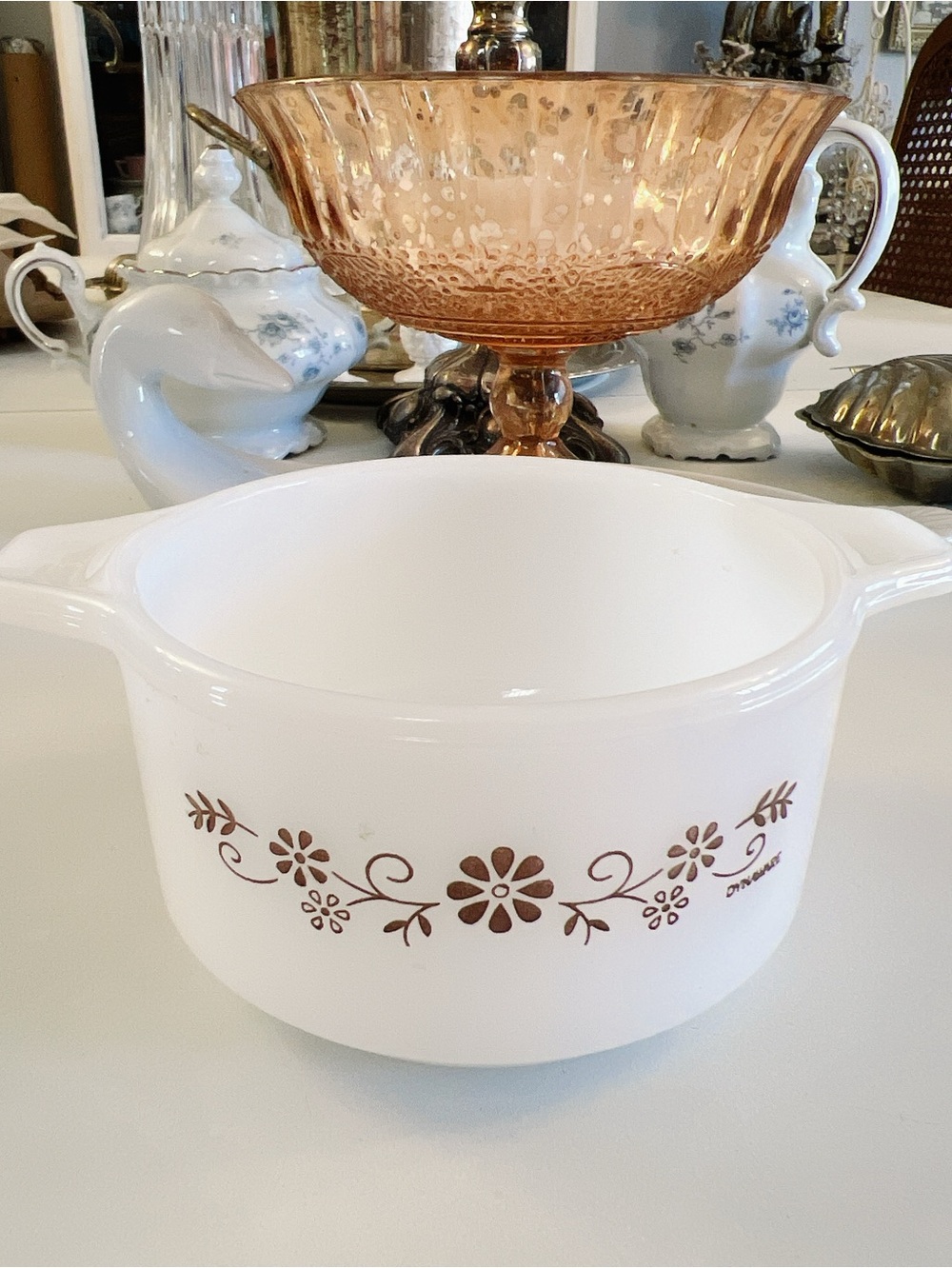 Dynaware by Pyr-O-Rey Milkglass Bowl